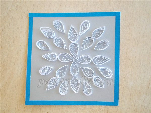 Сніжинка. Квіллінг. Майстер-клас Сніжинка. Квіллінг. Майстер-клас