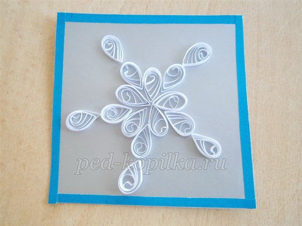 Сніжинка. Квіллінг. Майстер-клас