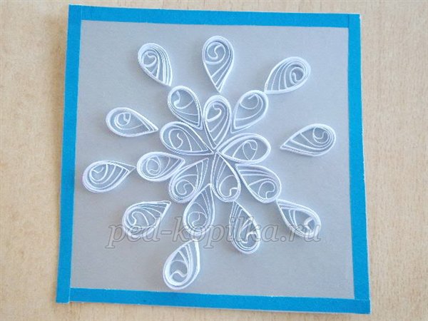 Сніжинка. Квіллінг. Майстер-клас