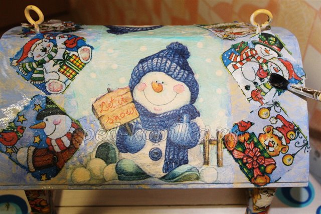 Годівниця для птахів у техніці декупаж Годівниця для птахів у техніці декупаж