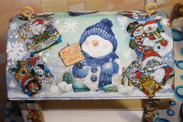 Годівниця для птахів у техніці декупаж Годівниця для птахів у техніці декупаж