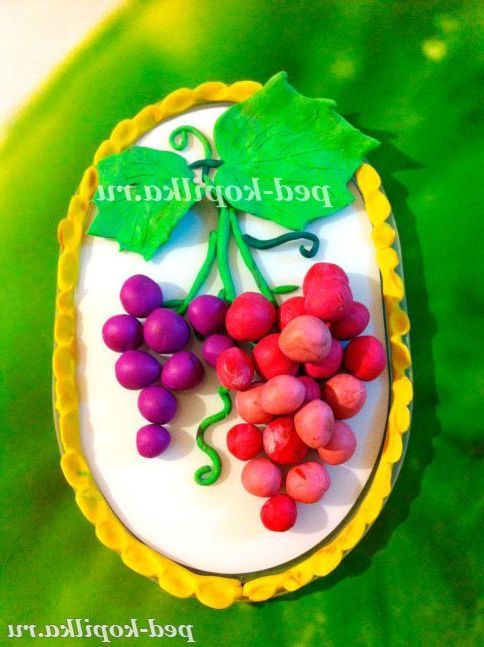 Пластилинография. Виноград