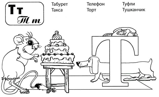 Розмальовки літери