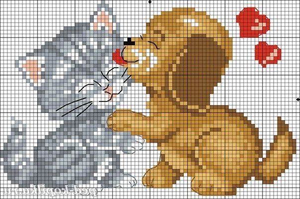 Вишивка до 14 лютого. Схема