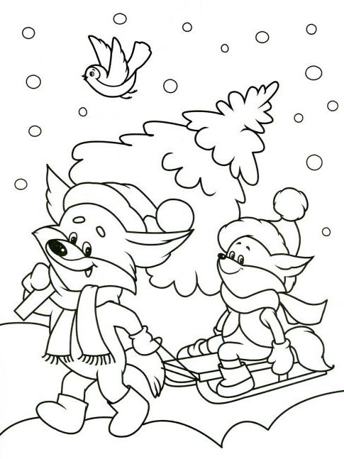 Зимова розмальовка