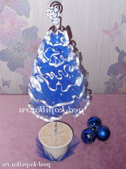 Новорічна ялинка з фатину своїми руками