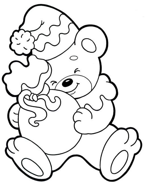 Розмальовка. Ведмежа