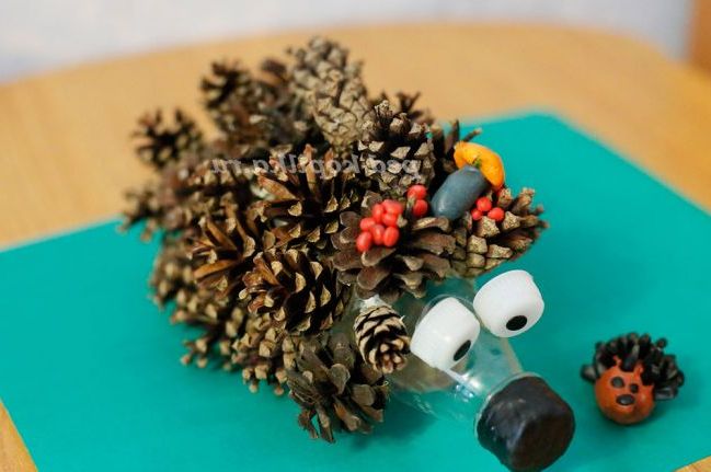 Їжачок з пластикової пляшки