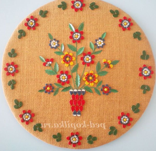 Квіткова композиція з насіння кавуна і дині