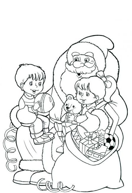 Розмальовка. Дід Мороз