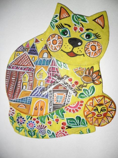 Казковий кот.Тестопластика