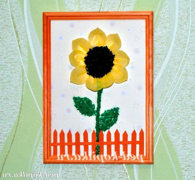 Панно Соняшник для оформлення стін