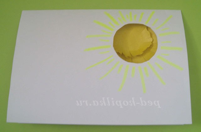 Аплікація на тему Весна для дитячого садка