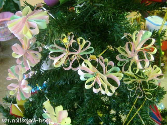 Гірлянда для ялинки з паперу