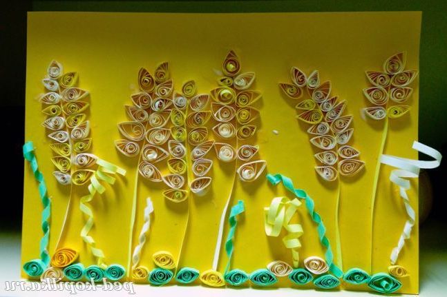 Пшениця в техніці квіллінг.