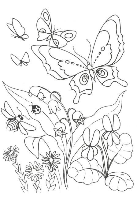 Розмальовка. Весна