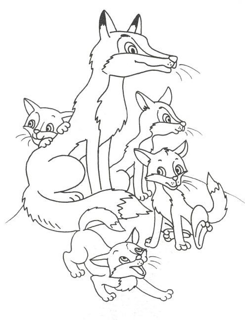 Розмальовка. Тварини влітку