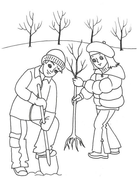 Розмальовка. Весна