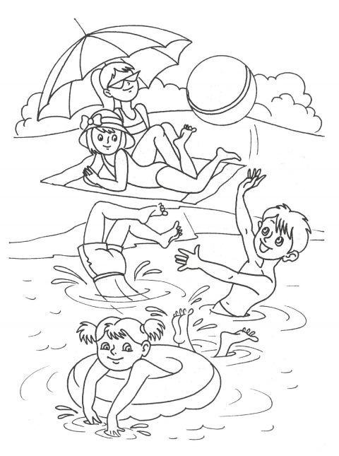 Розмальовка. Літо