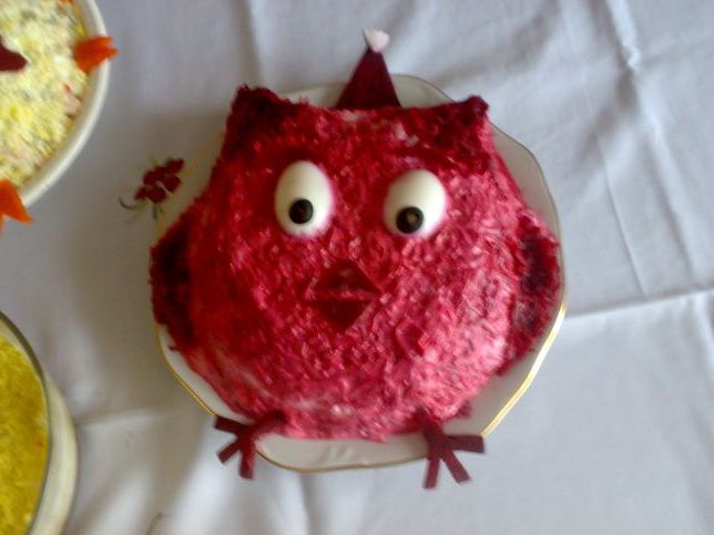 Новорічні салати. Фото