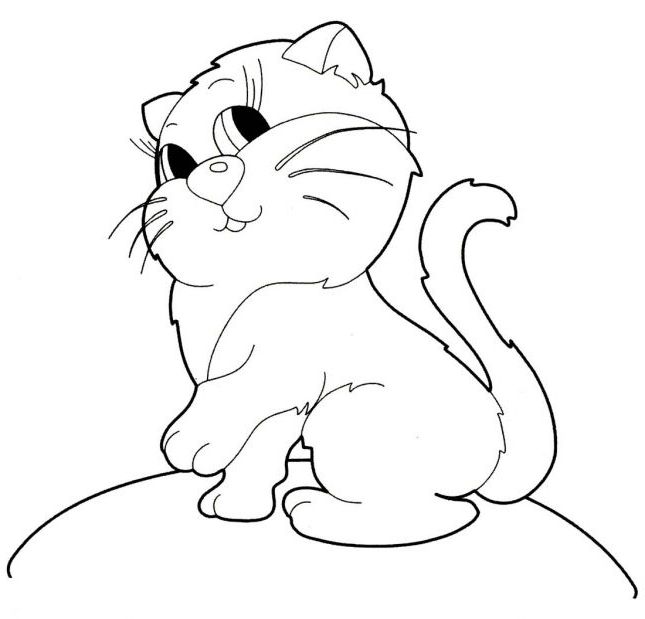 Розмальовка. Кішка