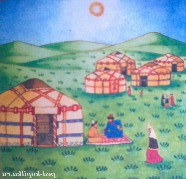 Науриз в степу.