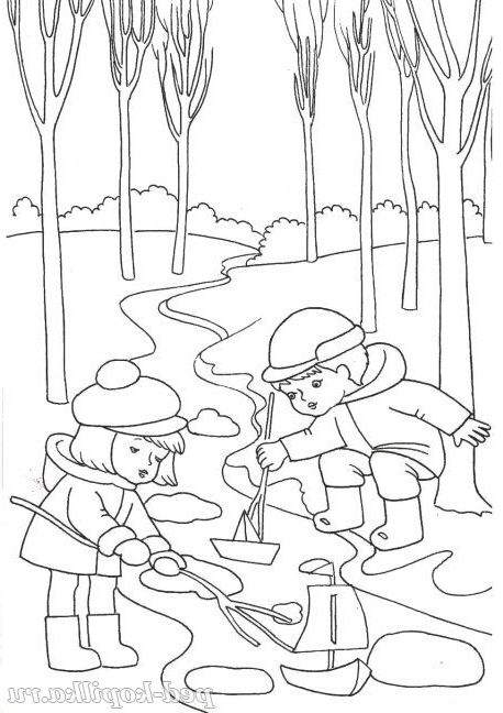 Розмальовка - Пори року - Весна