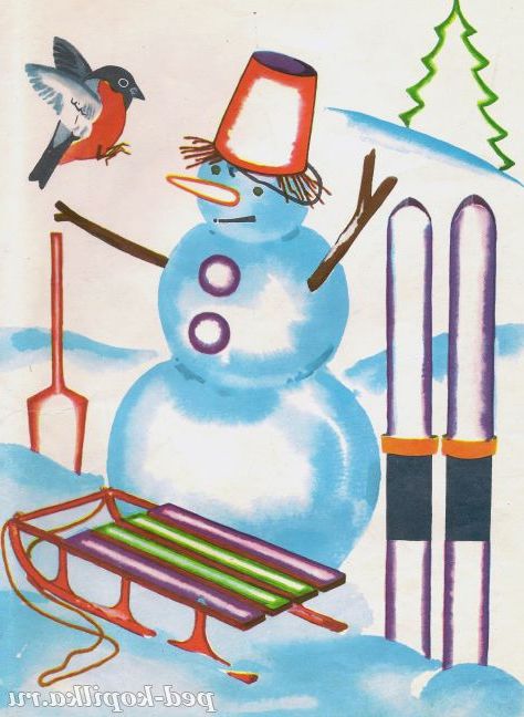 Розмальовка - Пори року - Зима