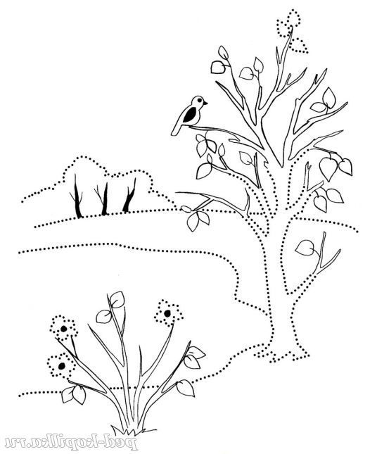 Розмальовка для дітей. Весна