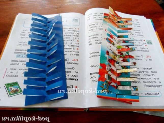 Закладки для книг своїми руками з листівок