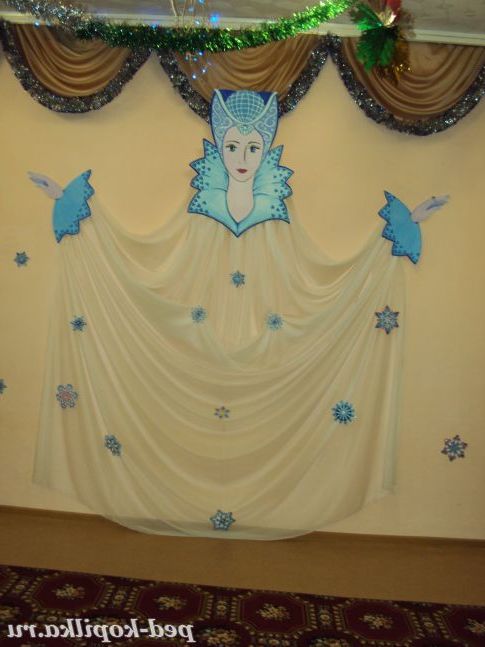 Оформлення музичної зали до Нового року