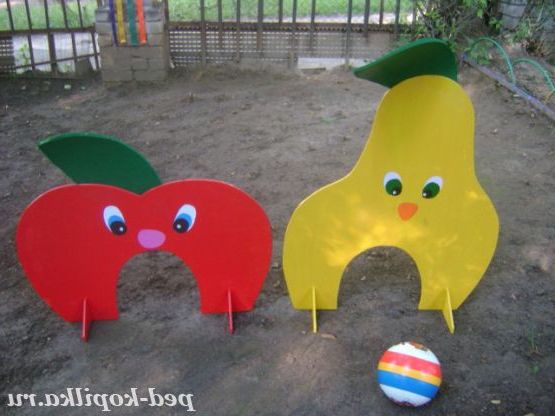 Нестандарное фізкультурне обладнання. Фрукти