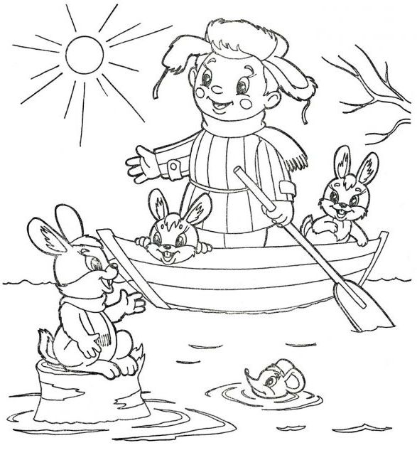 Розфарбування по темі Весна