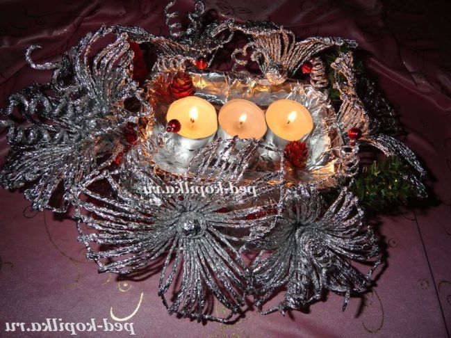 Новорічний підсвічник своїми руками