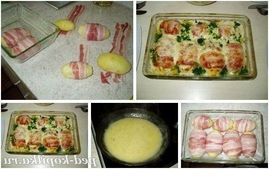 КАРТОПЛЯ В БЕКОНОВОЙ ОДЕЖИНЦІ