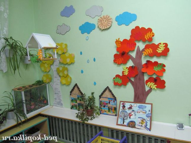 куточок природи оформляється сезонно