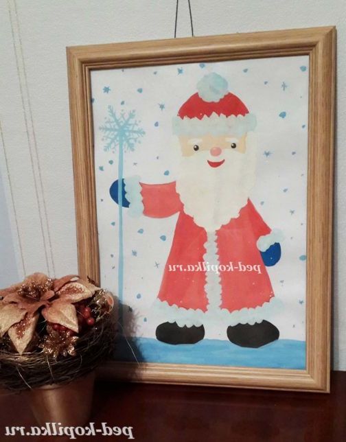 Малювання Діда Мороза з дошкільниками