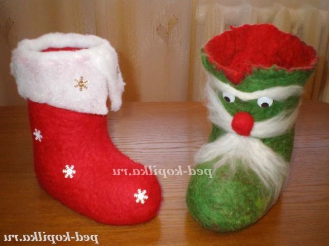 Новорічний чобіток своїми руками