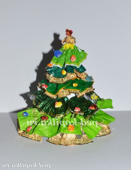 Ялинка з фантиків своїми руками