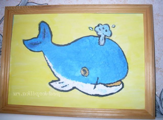 Аплікація з яєчної шкаралупи