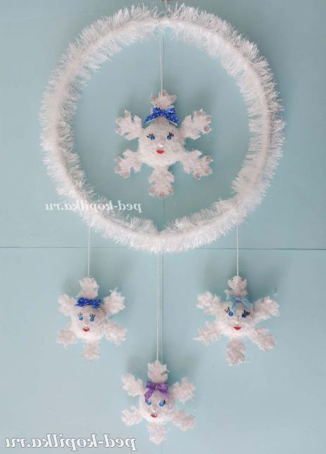 Новорічна прикраса Сніжинки своїми руками