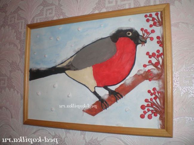 Пластилинография. Снігур взимку