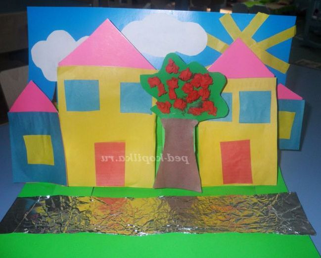Виріб з паперу. Будиночки