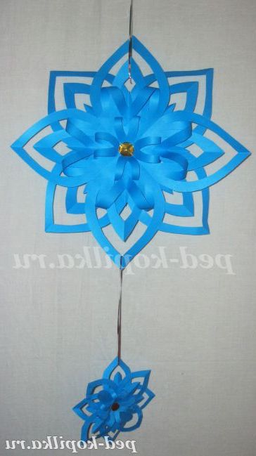 Об'ємна сніжинка своїми руками