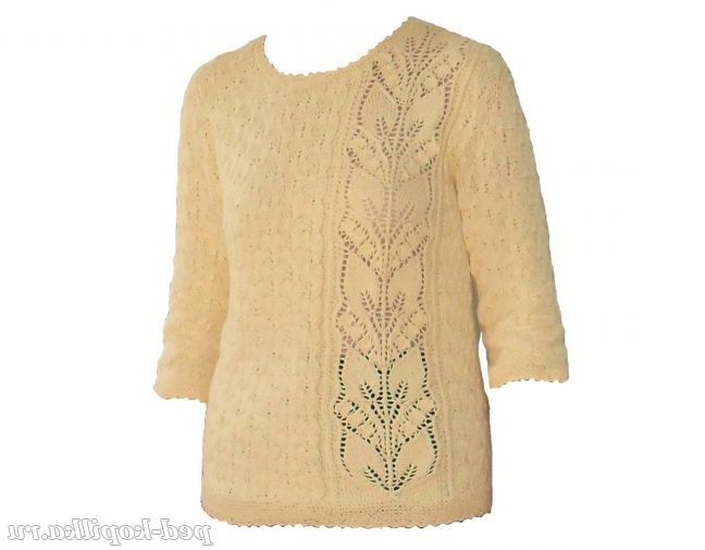 Літня кофтинка з гілкою квітів