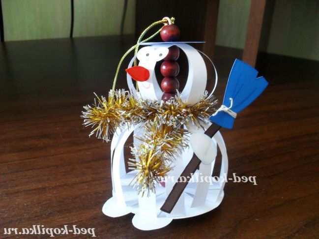 Новорічний Сніговик своїми руками