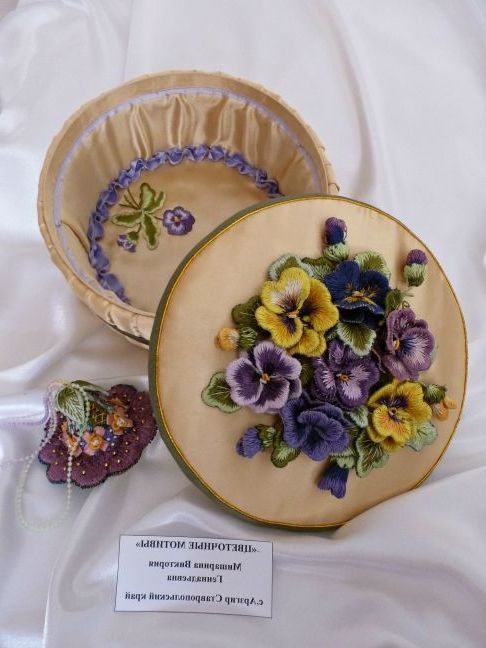 Об'ємна вишивка. Квіткові мотиви