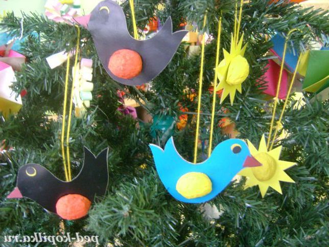 Ялинкові іграшки. Пташки-невелички