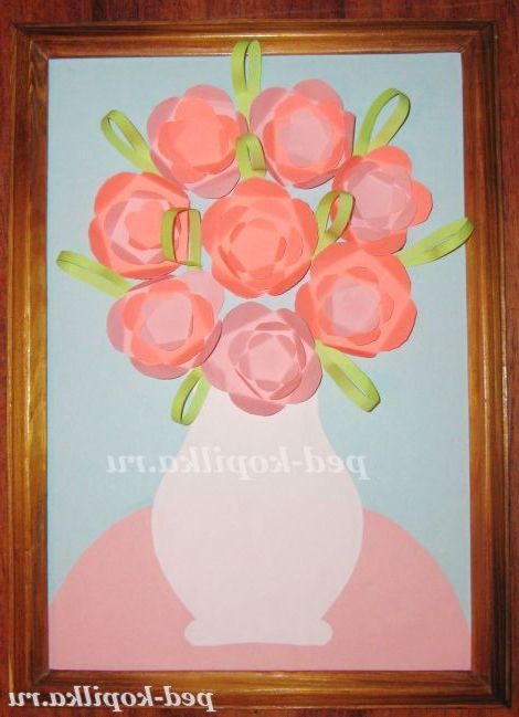 Об'ємна аплікація до Дня Матері