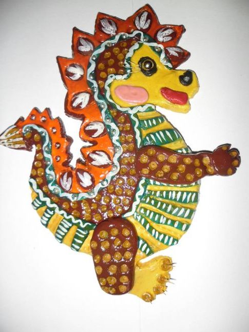 Дракоша з солоного тіста